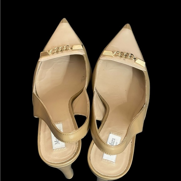 MaxMara sling backs court chain heels Slingback size 7.5(37.5) - Picture 5 of 14